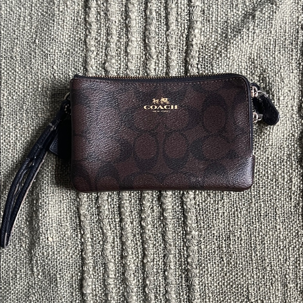 Coach Brown Signature Hobo Bag with Wristlet - Picture 8 of 11